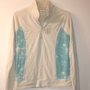 PINK long sleeve 1/4 zip